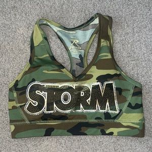 Size Medium Storm Sports Bra Cheer Sparkle South Jersey Allstar